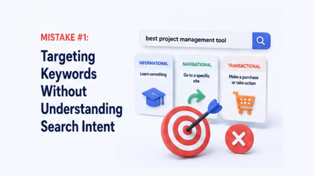 Mistake 1 Targeting Keywords Without Understanding Search Intent