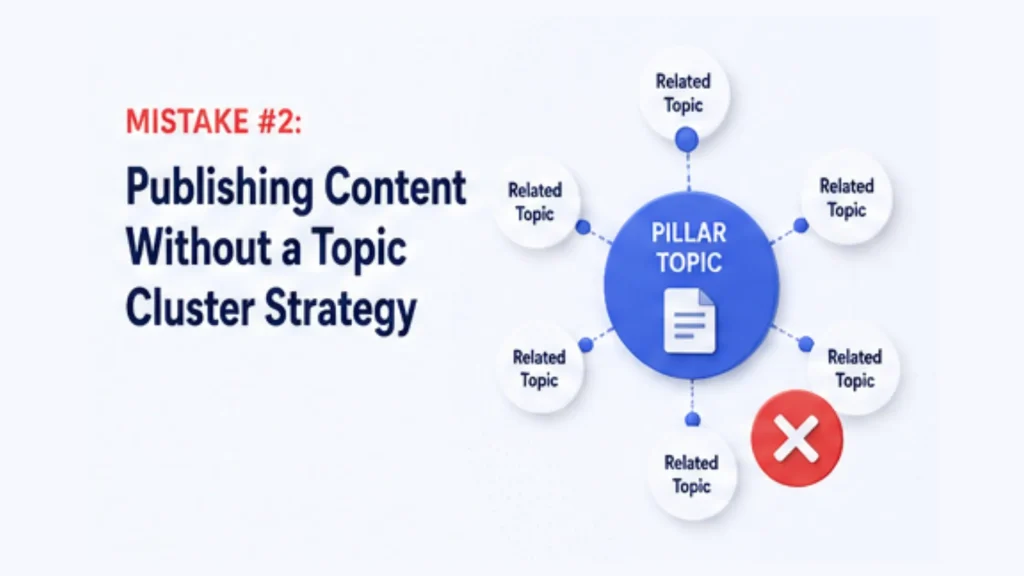 Mistake 2 Publishing Content Without a Topic Cluster Strategy