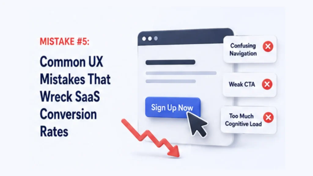 Mistake 5 Common UX Mistakes That Wreck SaaS Conversion Rates